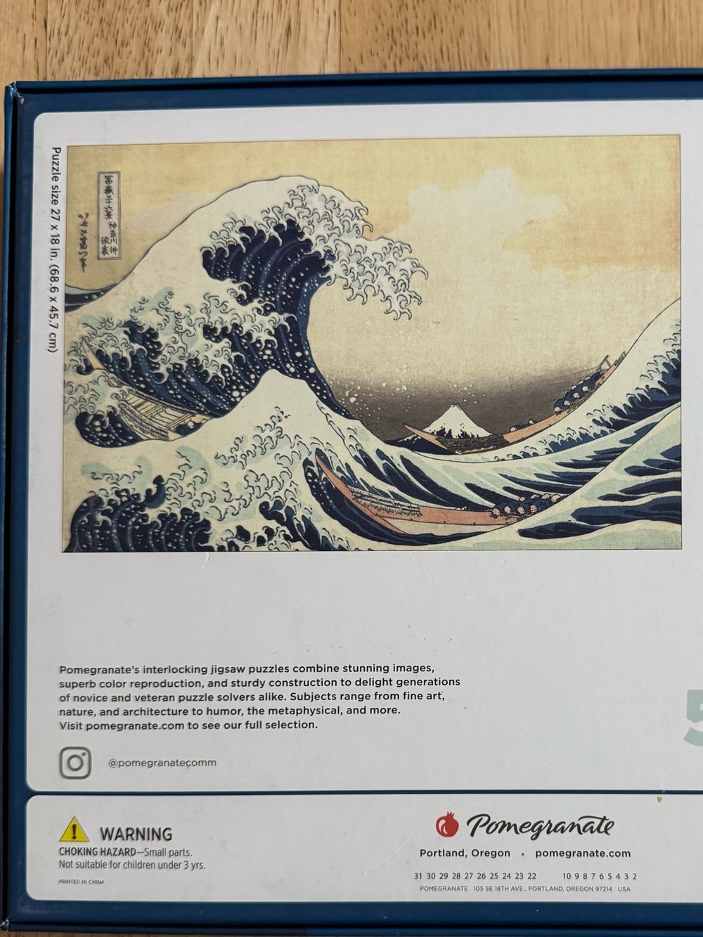 Hokusai 'The Great Wave' Pomegranate 500-Piece ArtPiece Puzzle - Picture 16 of 16